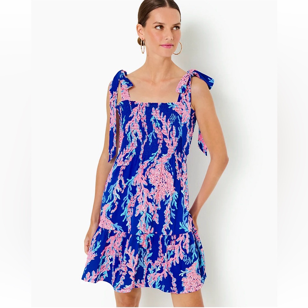 Lilly Pulitzer Blue and Pink Dress